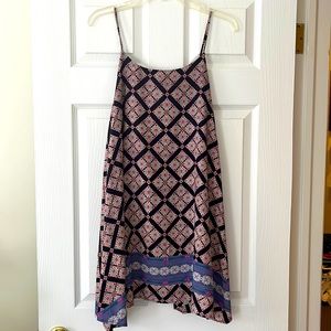Navy and Pink Shift Dress